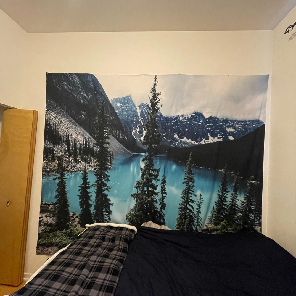 88 x 101 Wall Tapestry - Lake Louise, Banff National Park